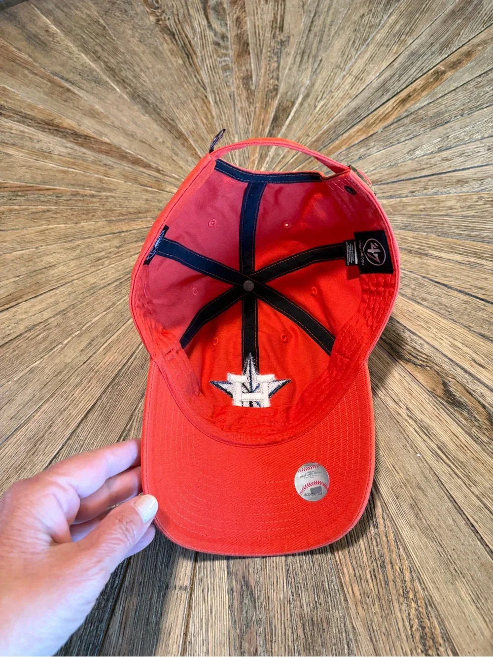 47 Brand Houston Astros Clean Up Hat Orange Adjustable MLB Baseball Cap NWT